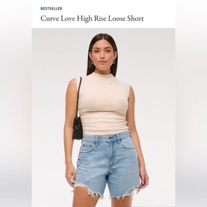 Abercrombie & Fitch High Rise The Loose Short Curve Love
